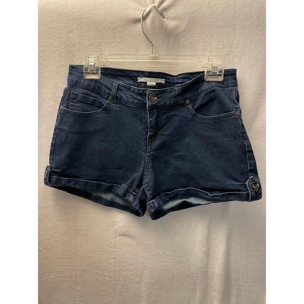 21 Denim size 27 blue jean denim shorts cuffed leg‎
